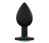 Love In Leather Premium Silicone Anal Plug Black - Small - Butt Plugs